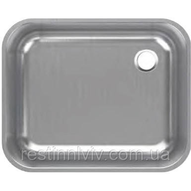 Раковина  40x50x25 нержавіюча сталь ліва