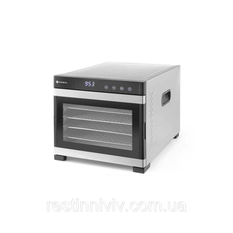 Сушарка для харчових продуктів Profi Line - цифрова панель управління, 6 полиць, Hendi