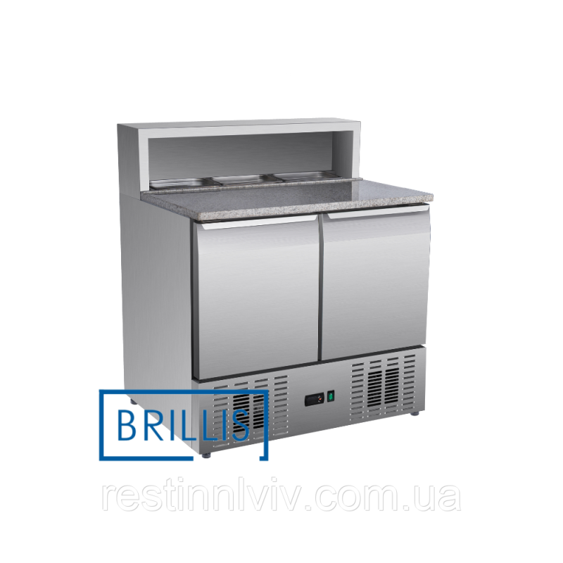 Стіл холодильний для піци дводверний BRILLIS PS900