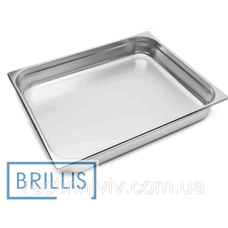 Гастроємність Brillis н/ж сталь GN 2/1-100 мм (650x530x100мм)