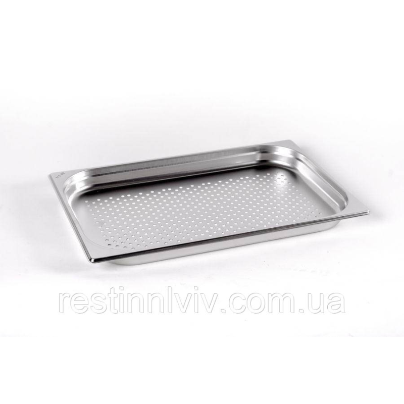 Гастроємність Brillis перфорована н/с без ручок 1/1x40mm, Ø 3 mm
